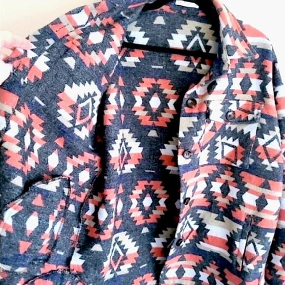 Staccato Women’s Coat Jacket Size L Indie Southwestern Print - Picture 3 of 11